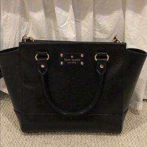 Black Kate Spade cross body bag